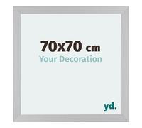 Your Decoration - Cadre 70x70 cm - Argent Mat - Cadres Photo en MDF Avec Verre acrylique - Anti-Reflet - Cadre 70x70 - Mura