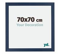 Your Decoration - Cadre 70x70 cm - Bleu Foncé Essuyé - Cadres Photo en MDF Avec Verre acrylique - Anti-Reflet - Cadre 70x70 - Mura