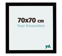 Your Decoration - Cadre 70x70 cm - Noir Brillant - Cadres Photo en MDF Avec Verre acrylique - Anti-Reflet - Cadre 70x70 - Mura