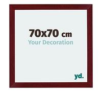 Your Decoration - 70x70 cm - Cadres Photo en MDF Avec Verre Plexiglas - Anti-Reflet - Excellente Qualité - Vin Rouge Patiné - Cadre Decoration Murale - Mura, Vin Rouge Patiné G