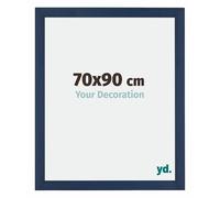 Your Decoration - 70x90 cm - Cadres Photo en MDF Avec Verre Plexiglas - Anti-Reflet - Excellente Qualité - Bleu Foncé Patiné - Cadre Decoration Murale - Mura, Bleu Foncé Patiné G