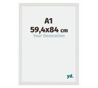 Your Decoration - A1 59,4x84 cm - Cadres Photo en MDF Avec Verre Plexiglas - Anti-Reflet - Excellente Qualité - Blanc Mat - Cadre Decoration Murale - Mura, Blanc Mat