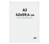 Your Decoration - Cadre A2 42x59.4 cm - Blanc Patiné - Cadres Photo en MDF Avec Verre acrylique - Anti-Reflet - Cadre A2 42x59.4 - Mura