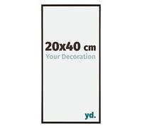 Your Decoration - 20x40 cm - Cadres Photos en Plastique Avec Verre Plexiglas - Anti-Reflet - Excellente Qualité - Anthracite - Cadre Decoration Murale - Evry, Anthracite