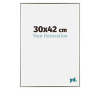 Your Decoration - Cadre photo 30x42 cm - Champagne - Cadre Photo en Plastique Avec Verre acrylique - Anti-Reflet - Cadre 30x42 - Evry
