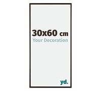 Your Decoration - Cadre photo 30x60 cm - Anthracite - Cadre Photo en Plastique Avec Verre acrylique - Anti-Reflet - Cadre 30x60 - Evry