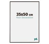 Your Decoration - Cadre photo 35x50 cm - Anthracite - Cadre Photo en Plastique Avec Verre acrylique - Anti-Reflet - Cadre 35x50 - Evry