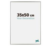 Your Decoration - 35x50 cm - Cadres Photos en Plastique Avec Verre Plexiglas - Anti-Reflet - Excellente Qualité - Champagne - Cadre Decoration Murale - Evry, Champagne