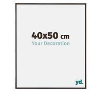 Your Decoration - 40x50 cm - Cadres Photos en Plastique Avec Verre Plexiglas - Anti-Reflet - Excellente Qualité - Anthracite - Cadre Decoration Murale - Evry, Anthracite