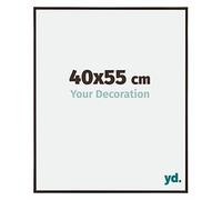 Your Decoration - 40x55 cm - Cadres Photos en Plastique Avec Verre Plexiglas - Anti-Reflet - Excellente Qualité - Anthracite - Cadre Decoration Murale - Evry, Anthracite G