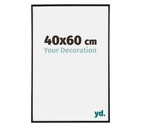 Your Decoration - Cadre photo 40x60 cm - Noir Brillant - Cadre Photo en Plastique Avec Verre acrylique - Anti-Reflet - Cadre 40x60 - Evry
