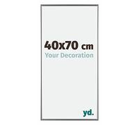 Your Decoration - Cadre photo 40x70 cm - Argent Brillant - Cadre Photo en Plastique Avec Verre acrylique - Anti-Reflet - Cadre 40x70 - Evry