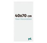 Your Decoration - Cadre photo 40x70 cm - Blanc Brillant - Cadre Photo en Plastique Avec Verre acrylique - Anti-Reflet - Cadre 40x70 - Evry