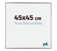 Your Decoration - Cadre photo 45x45 cm - Champagne - Cadre Photo en Plastique Avec Verre acrylique - Anti-Reflet - Cadre 45x45 - Evry