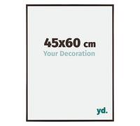 Your Decoration - 45x60 cm - Cadres Photos en Plastique Avec Verre Plexiglas - Anti-Reflet - Excellente Qualité - Anthracite - Cadre Decoration Murale - Evry, Anthracite