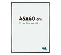 Your Decoration - 45x60 cm - Cadres Photos en Plastique Avec Verre Plexiglas - Anti-Reflet - Excellente Qualité - Noir Mat - Cadre Decoration Murale - Evry, Noir Mat G