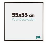 Your Decoration - Cadre photo 55x55 cm - Anthracite - Cadre Photo en Plastique Avec Verre acrylique - Anti-Reflet - Cadre 55x55 - Evry