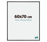 Your Decoration - 60x70 cm - Cadres Photos en Plastique Avec Verre Plexiglas - Noir Mat - Evry.