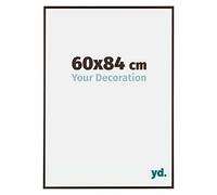 Your Decoration - 60x84 cm - Cadres Photos en Plastique Avec Verre Plexiglas - Anti-Reflet - Excellente Qualité - Anthracite - Cadre Decoration Murale - Evry, Anthracite