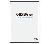 Your Decoration - Cadre photo 60x84 cm - Noir Mat - Cadre Photo en Plastique Avec Verre acrylique - Anti-Reflet - Cadre 60x84 - Evry
