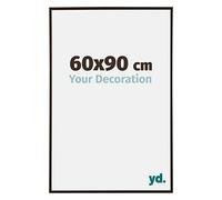 Your Decoration - 60x90 cm - Cadres Photos en Plastique Avec Verre Plexiglas - Anti-Reflet - Excellente Qualité - Anthracite - Cadre Decoration Murale - Evry, Anthracite