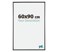 Your Decoration - Cadre photo 60x90 cm - Noir Brillant - Cadre Photo en Plastique Avec Verre acrylique - Anti-Reflet - Cadre 60x90 - Evry