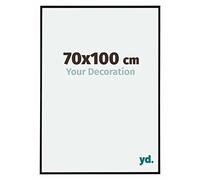 Your Decoration - Cadre photo 70x100 cm - Noir Mat - Cadre Photo en Plastique Avec Verre acrylique - Anti-Reflet - Cadre 70x100 - Evry