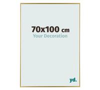 Your Decoration - Cadre photo 70x100 cm - Or- Cadre Photo en Plastique Avec Verre acrylique - Anti-Reflet - Cadre 70x100 - Evry