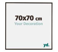 Your Decoration - Cadre photo 70x70 cm - Anthracite - Cadre Photo en Plastique Avec Verre acrylique - Anti-Reflet - Cadre 70x70 - Evry
