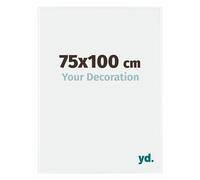 Your Decoration - Cadre photo 75x100 cm - Blanc Brillant - Cadre Photo en Plastique Avec Verre acrylique - Anti-Reflet - Cadre 75x100 - Evry