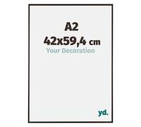 Your Decoration - Cadre photo A2 42x59.4 cm - Anthracite - Cadre Photo en Plastique Avec Verre acrylique - Anti-Reflet - Cadre A2 42x59.4 - Evry