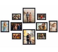 Your Design 10 cadres photo en verre coloris noir - 3 tailles différentes