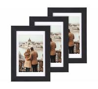 Your Design 3 cadres photo A6 en acrylate - coloris noir