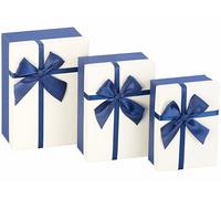 Your Design 3 paquets-cadeaux avec boucle bleue