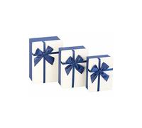 Your Design 3 paquets-cadeaux avec boucle bleue