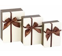 Your Design : 3 paquets-cadeaux avec boucle brune G