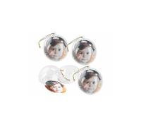 Your Design 4 Boules de Noël Photo Personnalisables