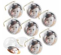 8 Boules de Noël Personnalisables avec Une Photo [Your Design]