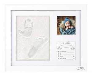 Your Design Cadre photo bébé avec kit pour moulage pieds et mains