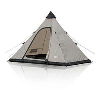 your GEAR Lido Tente tipi pour 3 ou 4 personnes, tente de camping avec sol cousu, moustiquaire et hauteur debout, tente pyramidale avec protection solaire UV 50+, colonne d'eau de 5000 mm