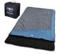 your GEAR Sumatra Duo Sac de couchage double pour 2 personnes avec 100 % flanelle de coton - Sac de couchage XXL divisible en 2 sacs de couchage simples - 3 saisons - Confort +10 °C/extrême -7 °C