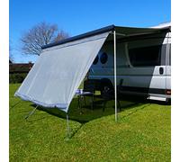your GEAR Sun & Rain Blocker Paroi avant et parois latérales pour store banne Différentes tailles Protection UPF 50+, colonne d'eau 5000 mm, 3 passepoils avec Ø 4,3, 6,2 et 7 mm, parois avant de 240 à