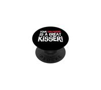 Your Girlfriend is A Great Kisser Funny Gag PopSockets PopGrip Adhésif
