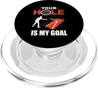Your Hole is My Goal Jeu de Cornhole Amusant PopSockets PopGrip pour MagSafe