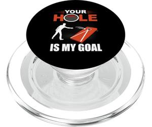 Your Hole is My Goal Jeu de Cornhole Amusant PopSockets PopGrip pour MagSafe