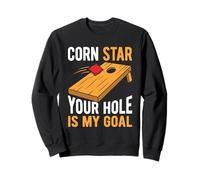 Your Hole is My Goal Sac Poire Amusant pour Joueur de Cornhole Sweatshirt
