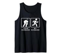 Your Husband vs. My Hubby - Funny Marathon Running Design Débardeur