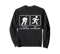 Your Husband vs. My Hubby - Funny Marathon Running Design Sweatshirt