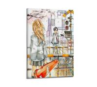 Your Lie In April Poster mural sur toile avec impression d'anime 30 x 45 cm