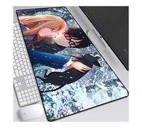 Your Lie in April Tapis de Souris Gaming XXL, 900x400mm, Anime Mouse Pad - Surface spéciale améliore la Vitesse et la précision, 3mm Base en Caoutchouc Antidérapant Surface-pour Ordinateur et PC, E
